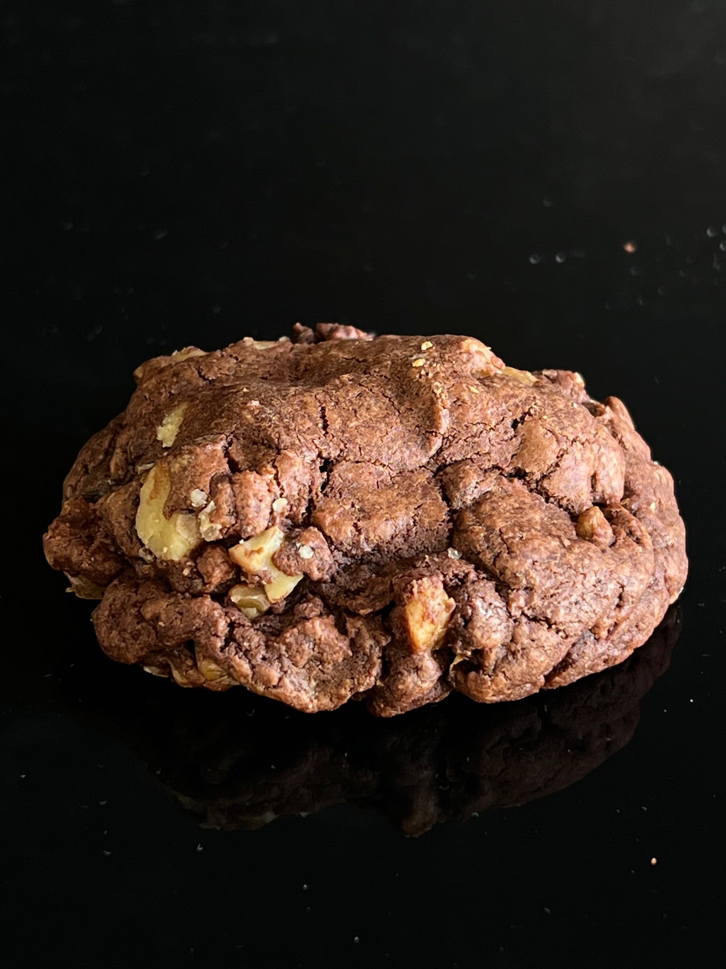 Double Double Chocolate Cookie with walnuts